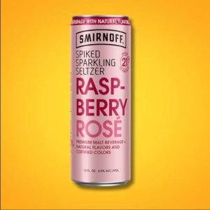 SMIRNOFF SPIKED SPARKLING SELTZER RASPBERRY ROSE